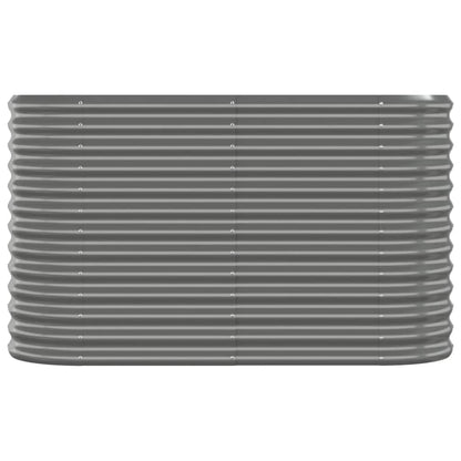 Hochbeet Verzinkter Stahl 114x40x68 cm Grau