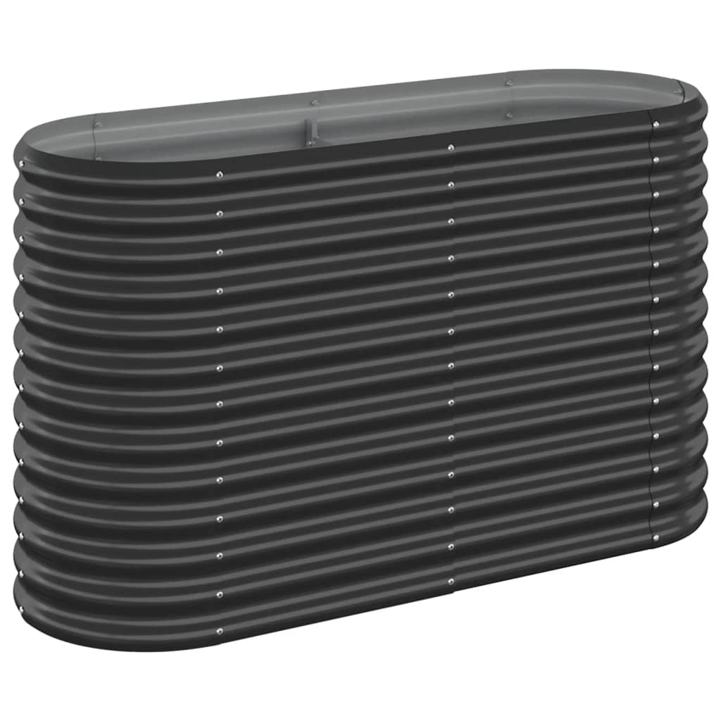 Hochbeet Verzinkter Stahl 114x40x68 cm Anthrazit