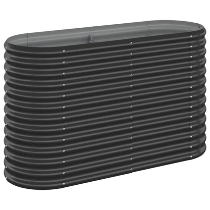 Hochbeet Verzinkter Stahl 114x40x68 cm Anthrazit