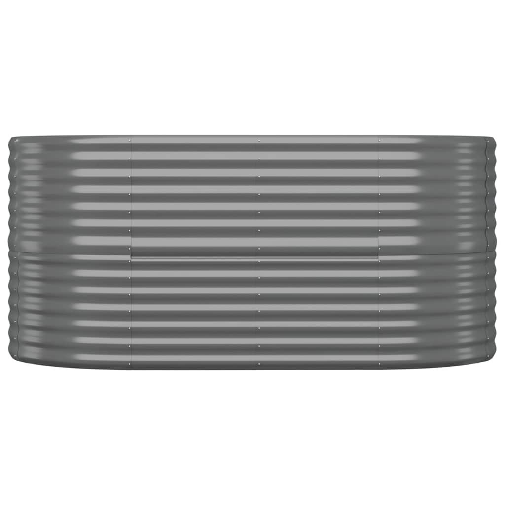 Hochbeet Verzinkter Stahl 152x80x68 cm Grau