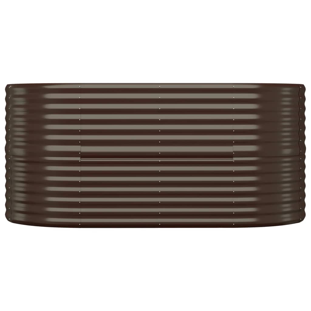 Hochbeet Verzinkter Stahl 152x80x68 cm Braun