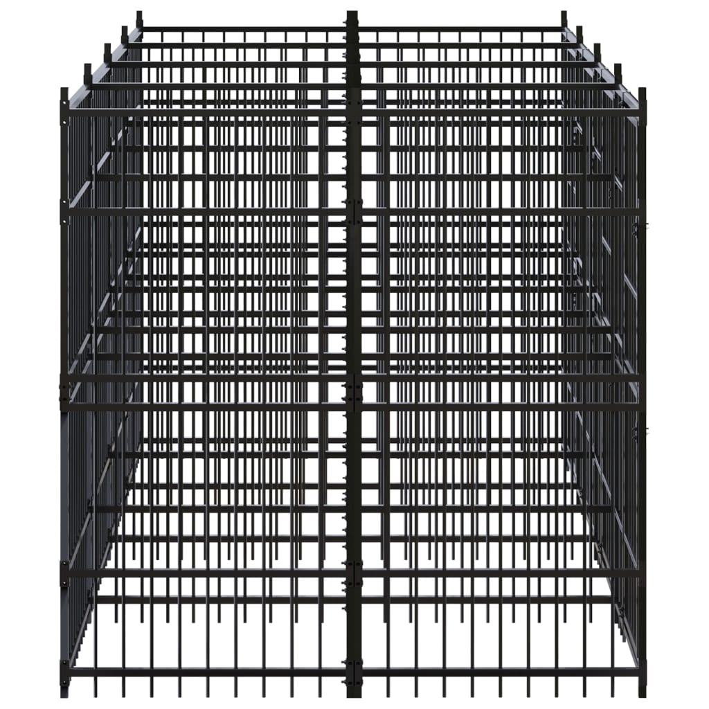 Outdoor-Hundezwinger Stahl 7,37 m²