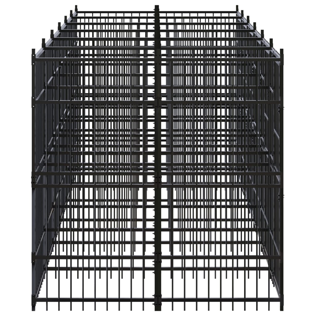 Outdoor-Hundezwinger Stahl 11,06 m²