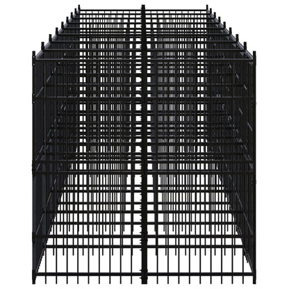 Outdoor-Hundezwinger Stahl 14,75 m²