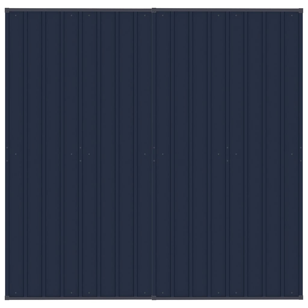 Outdoor-Hundezwinger mit Dach Stahl 3,69 m²