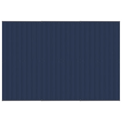 Outdoor-Hundezwinger mit Dach Stahl 5,53 m²