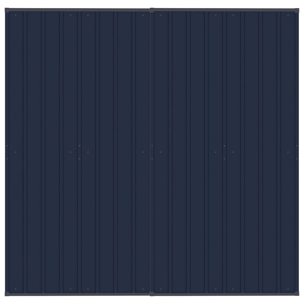 Outdoor-Hundezwinger mit Dach Stahl 3,69 m²