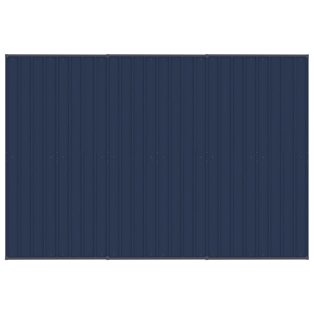 Outdoor-Hundezwinger mit Dach Stahl 5,53 m²