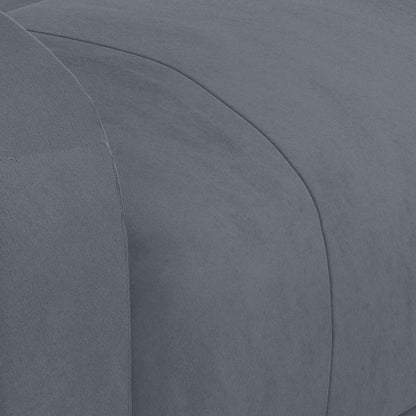 Massagesessel Dunkelgrau Samt