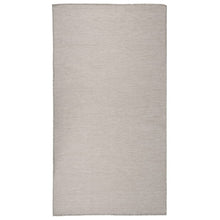 Outdoor-Teppich Flachgewebe 80x150 cm Taupe