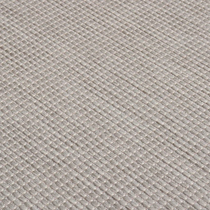 Outdoor-Teppich Flachgewebe 80x150 cm Taupe