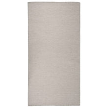Outdoor-Teppich Flachgewebe 100x200 cm Taupe