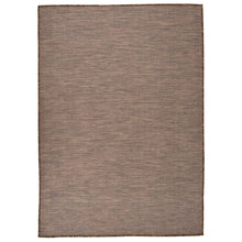 Outdoor-Teppich Flachgewebe 140x200 cm Braun