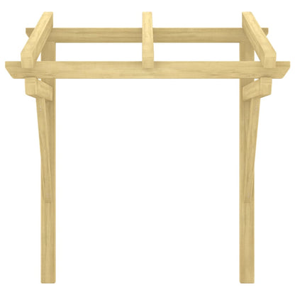 Türvordach 100x100x80 cm Massivholz Kiefer Imprägniert