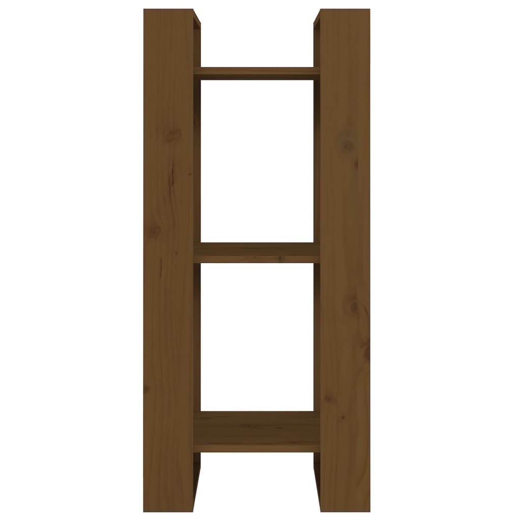 Bücherregal/Raumteiler Honigbraun 41x35x91 cm Massivholz