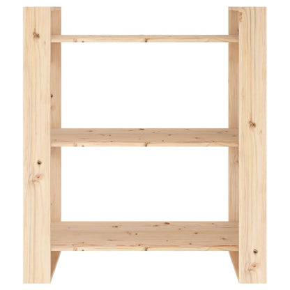 Bücherregal/Raumteiler 80 x 35 x 91 cm Massivholz Kiefer