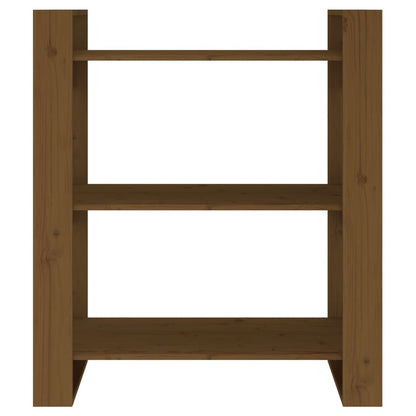 Bücherregal/Raumteiler Honigbraun 80x35x91 cm Massivholz