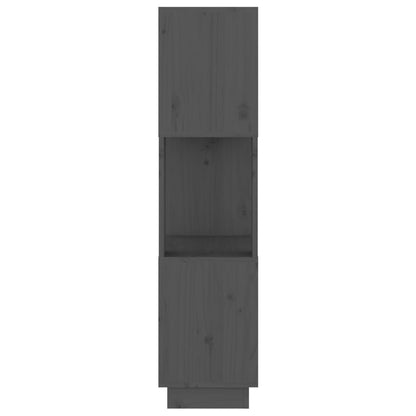 Bücherregal/Raumteiler Grau 51x25x101 cm Massivholz Kiefer