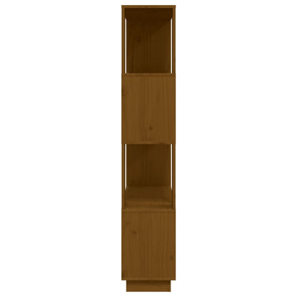 Bücherregal/Raumteiler Honigbraun 80x25x132 cm Massivholz