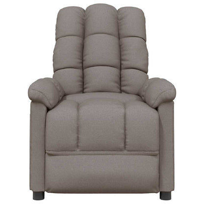 Massagesessel Taupe Stoff