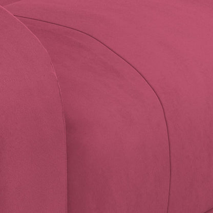 Massagesessel Elektrisch Weinrot Samt