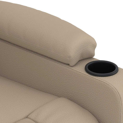 Massagesessel Elektrisch Cappuccino-Braun Kunstleder