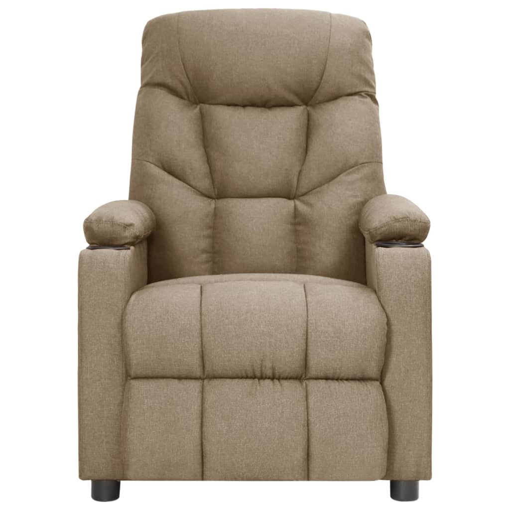 Relaxsessel Elektrisch Taupe Stoff