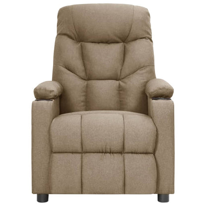 Relaxsessel Elektrisch Taupe Stoff