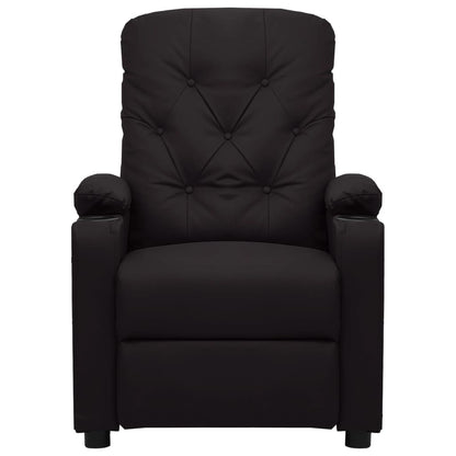 Massagesessel Elektrisch Schwarz Kunstleder