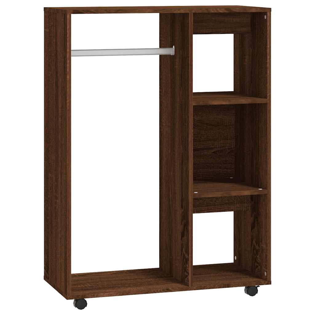 Kleiderschrank Braun Eichen-Optik 80x40x110 cm Holzwerkstoff