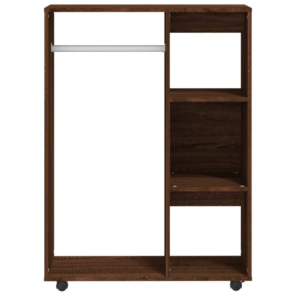 Kleiderschrank Braun Eichen-Optik 80x40x110 cm Holzwerkstoff