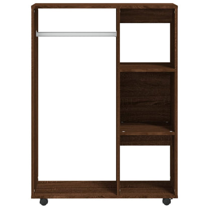 Kleiderschrank Braun Eichen-Optik 80x40x110 cm Holzwerkstoff