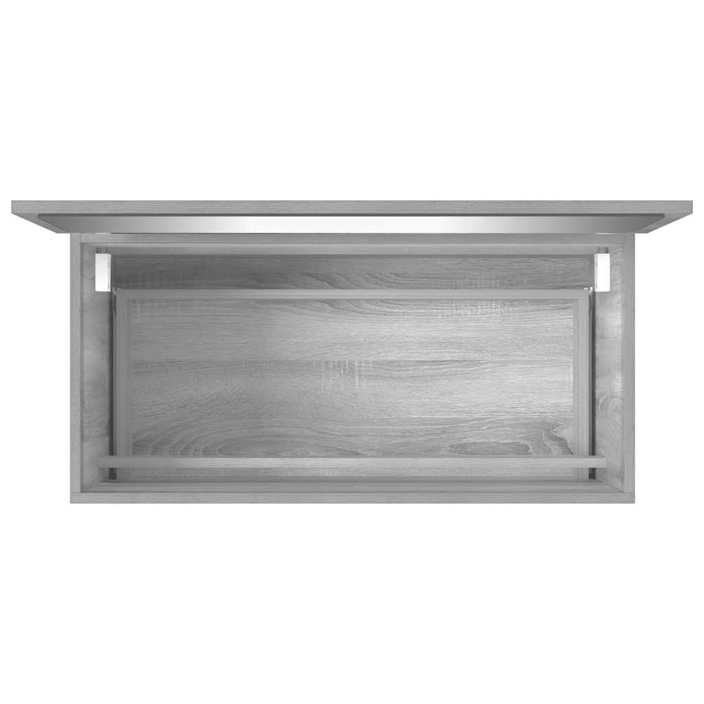 2-tlg. Badmöbel-Set Grau Sonoma Holzwerkstoff