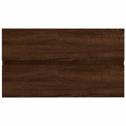 2-tlg. Badmöbel-Set Braun Eichen-Optik Holzwerkstoff