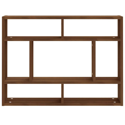 Wandregal Braun Eichen-Optik 75x16x55 cm Holzwerkstoff