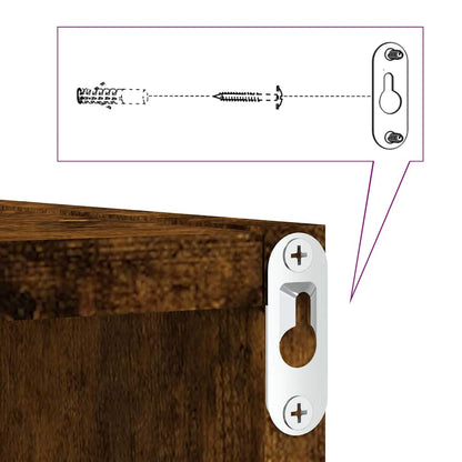 Wandregale 2 pcs Braun 26 x 15 x 26 cm Holzwerkstoff