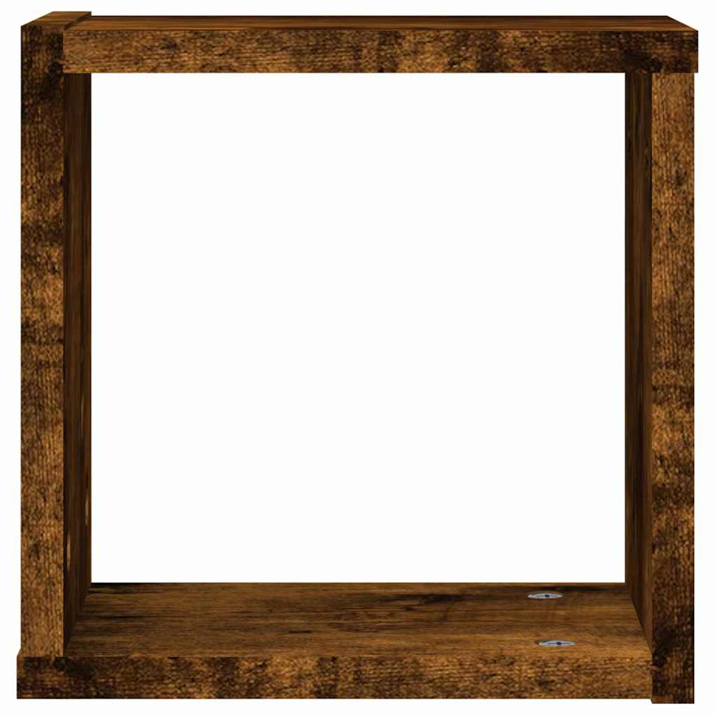 Wandregale 2 pcs Braun 26 x 15 x 26 cm Holzwerkstoff