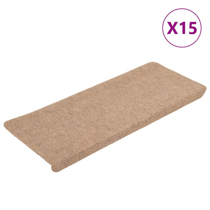 Stufenmatten Selbstklebend 15 Stk. 65x24,5x3,5 cm Beige