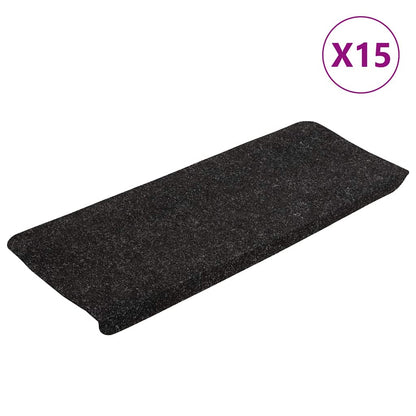 Stufenmatten Selbstklebend 15 Stk. 65x24,5x3,5 cm Anthrazit