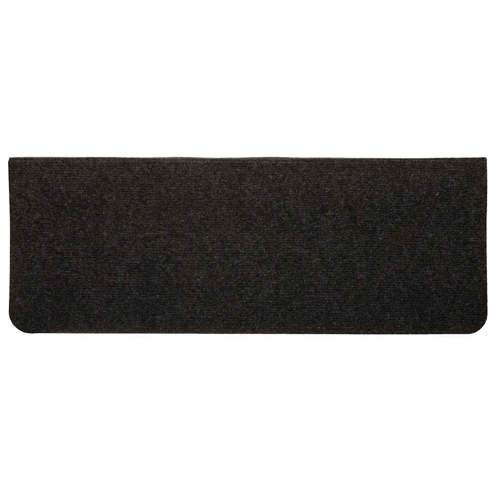 Stufenmatten Selbstklebend 15 Stk. 65x24,5x3,5 cm Schwarz
