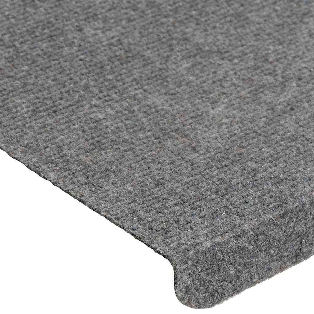 Stufenmatten Selbstklebend 15 Stk. 65x24,5x3,5 cm Grau