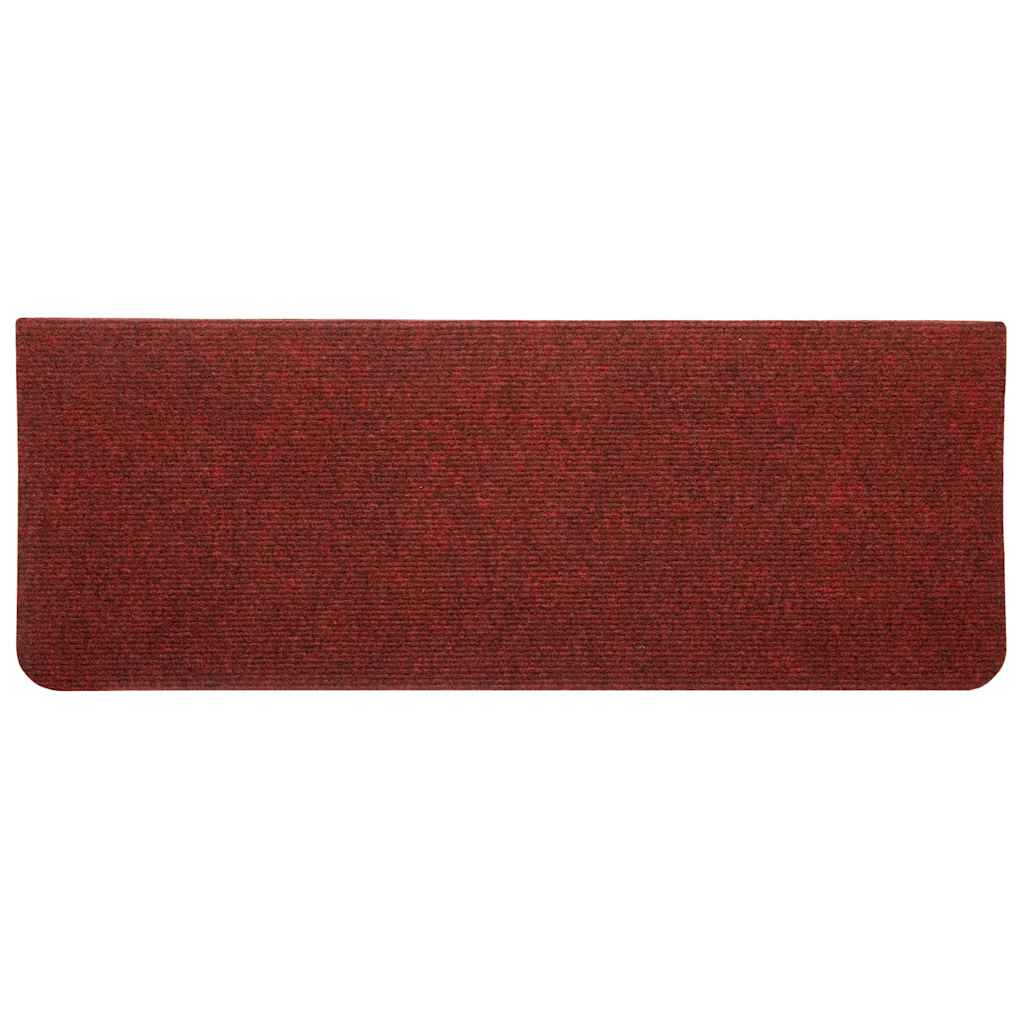 Stufenmatten Selbstklebend 15 Stk. 65x24,5x3,5 cm Rot