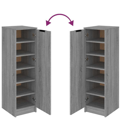 Schuhschrank Grau Sonoma 30x35x100 cm Holzwerkstoff