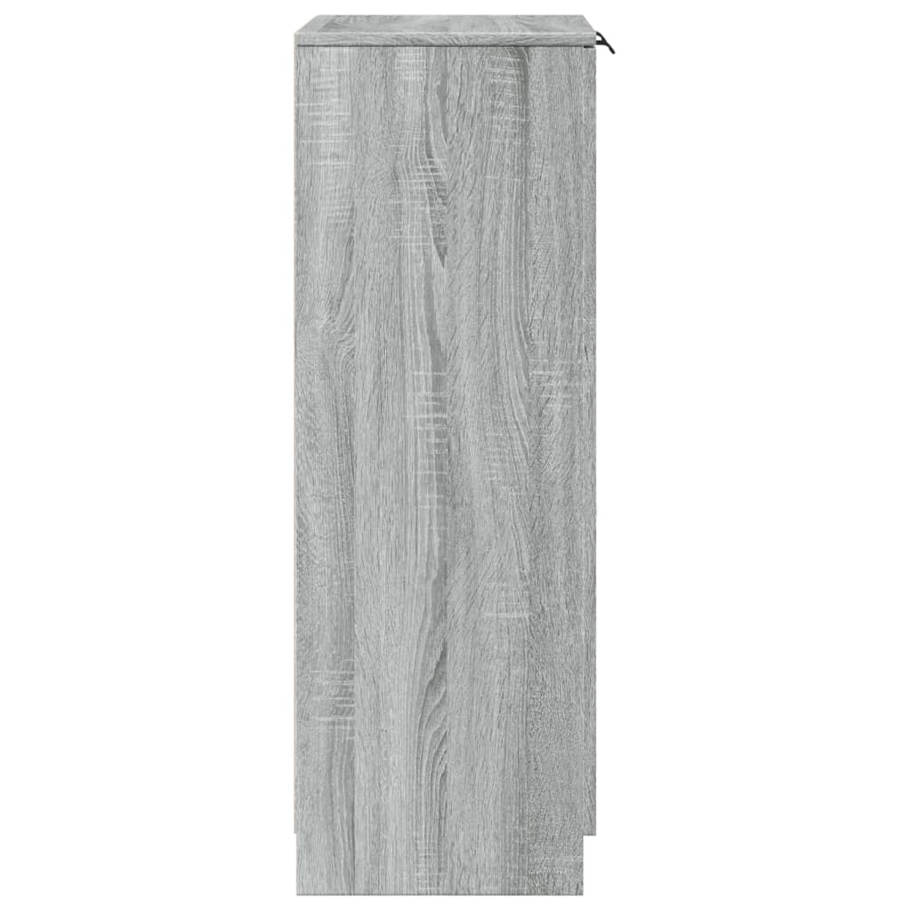 Schuhschrank Grau Sonoma 59x35x100 cm Holzwerkstoff