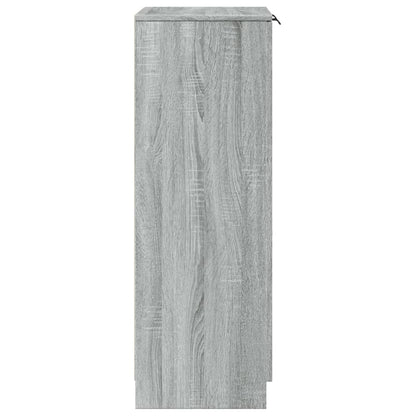 Schuhschrank Grau Sonoma 59x35x100 cm Holzwerkstoff