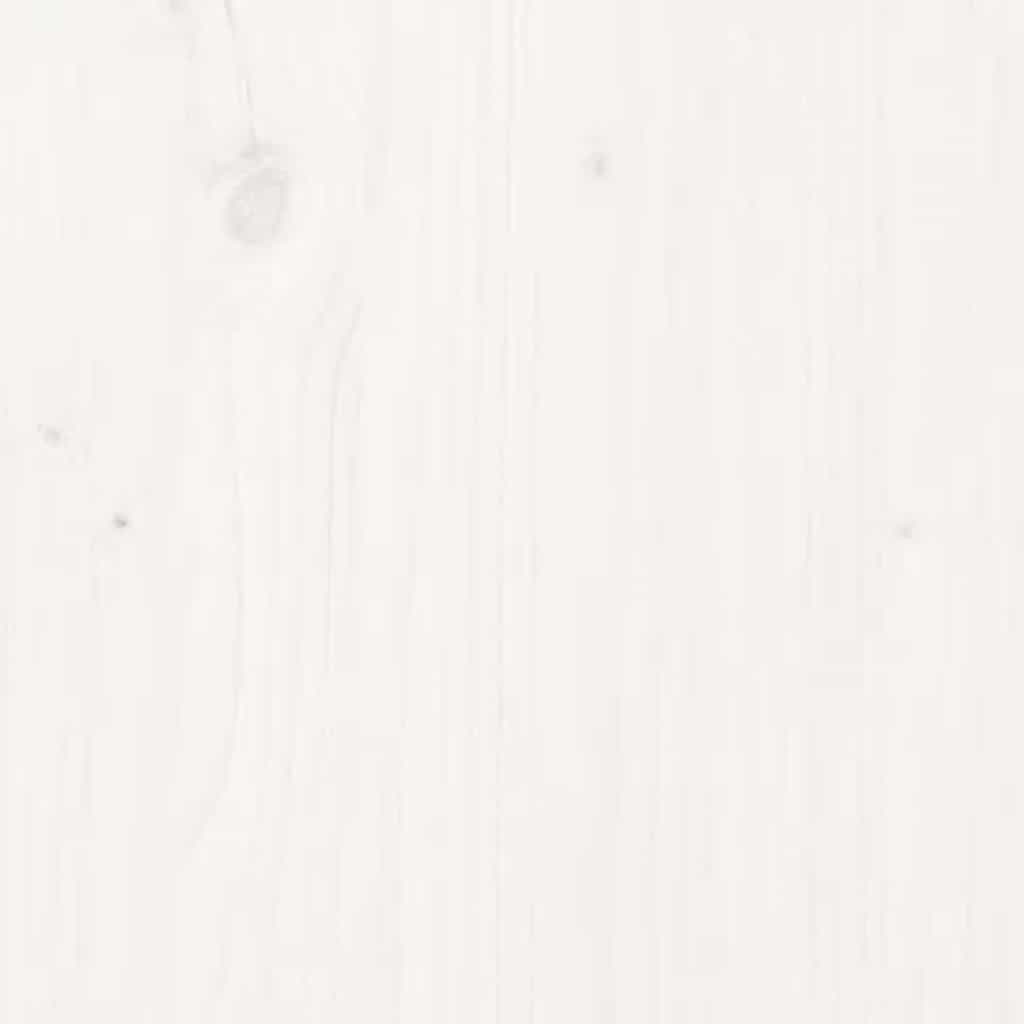 Schminktisch mit Spiegel Weiß Massivholz Kiefer