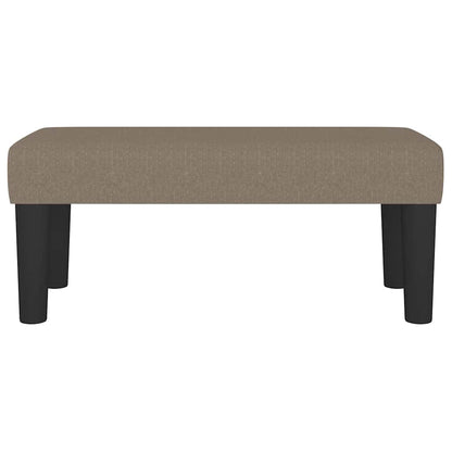 Sitzbank Taupe 70x30x30 cm Stoff