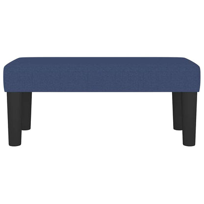 Sitzbank Blau 70x30x30 cm Stoff