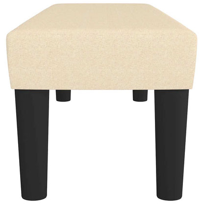 Sitzbank Creme 100x30x30 cm Stoff