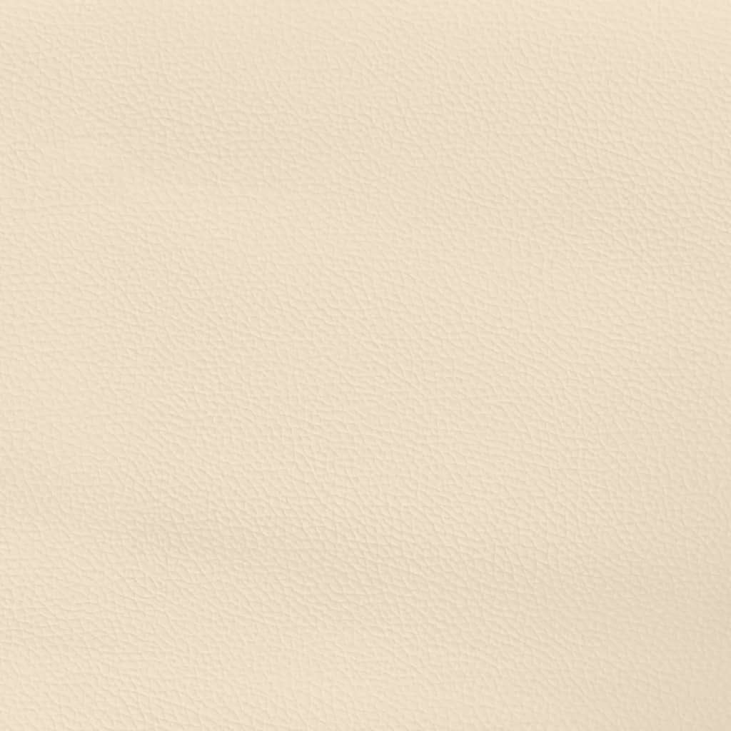 Sitzbank Creme 100x30x30 cm Kunstleder